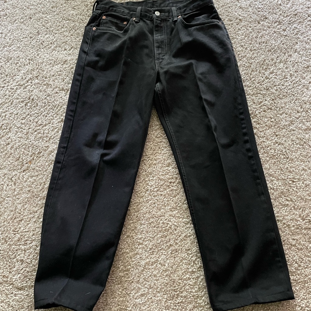 Men’s Black Levi 550 Jeans